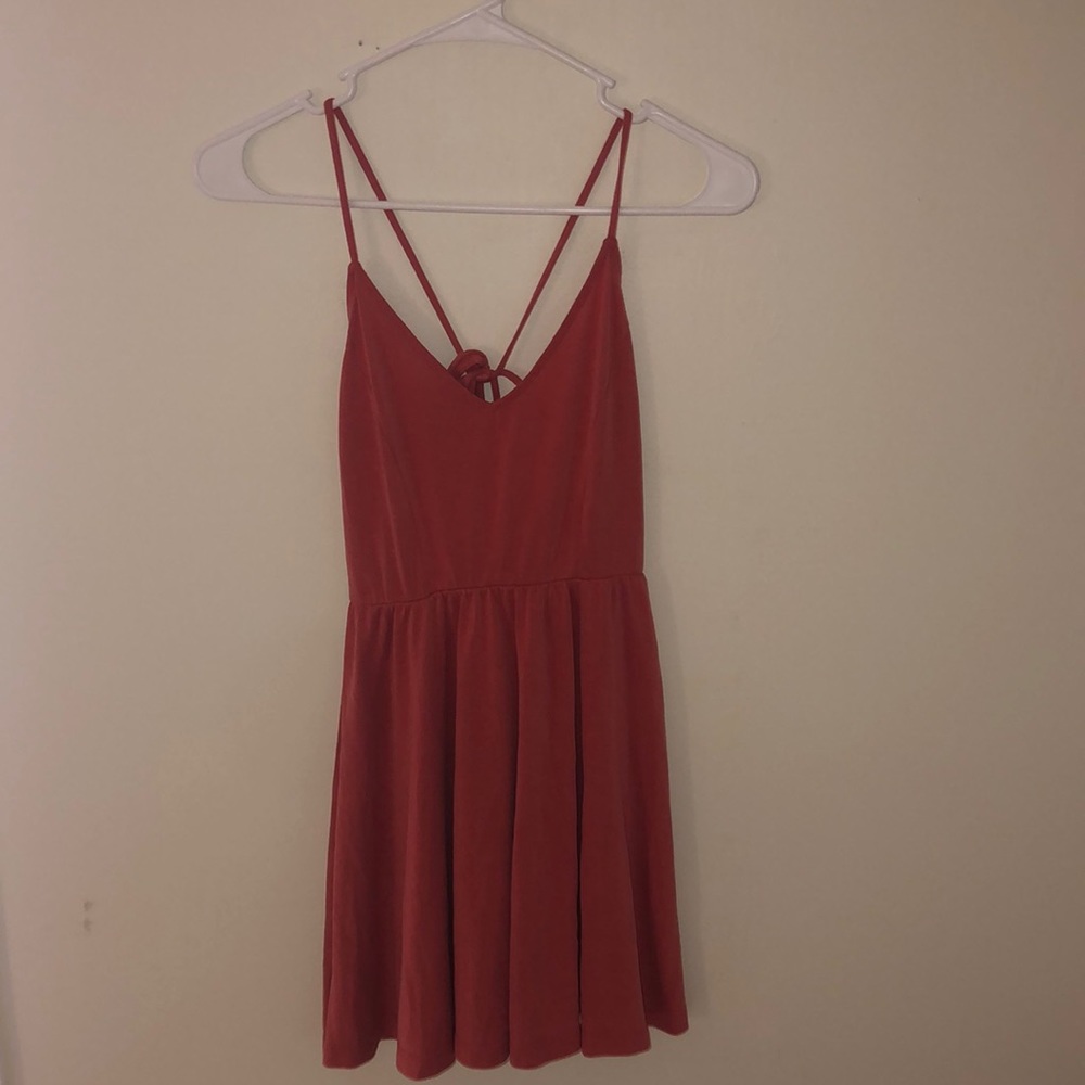 flowy pink beachy dress
